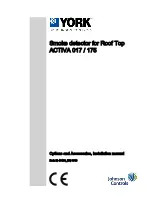 York ACTIVA 017 Installation Manual preview