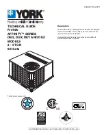 York AFFINITY DEZ024 Technical Manual preview