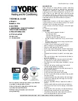 York AFFINITY PV9A12N040UP11 Technical Manual preview