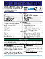 Preview for 1 page of York AVV25B Installation Manual