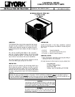 York B1HA018A06 Installation Instruction preview