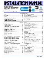 Preview for 1 page of York CP9C Series Installation Manual