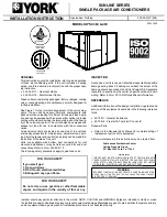 York D*SC360 Installation Instructions Manual preview