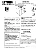 Предварительный просмотр 1 страницы York D2CG180 & 240 (STY. B) Installation Instructions Manual