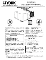 Preview for 1 page of York D3CG090 Installation Instructions Manual