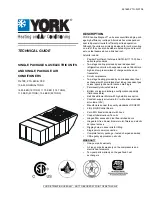 York DJ 300 Technical Manual preview