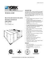 Предварительный просмотр 1 страницы York DM 180 Technical Manual