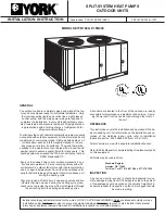 Preview for 1 page of York E1FB180 Installation Instructions Manual