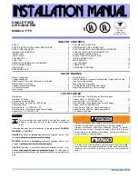 Предварительный просмотр 1 страницы York F4FP024H06T2A Installation Manual