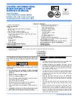 York FC8S User'S Information, Maintenance And Service Manual предпросмотр