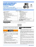York GM8S Series User'S Information, Maintenance And Service Manual preview