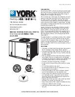 Предварительный просмотр 1 страницы York H5CE090 Technical Manual