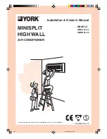 Предварительный просмотр 1 страницы York HMCA 18-27 Installation & Owner'S Manual