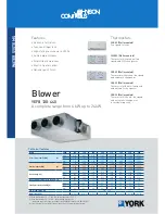 York HORIZONTAL AIR RETURN CER00 Specifications preview