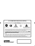 Предварительный просмотр 20 страницы York MHC-MHH/BOC-BOH 07 Owner'S Manual