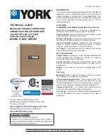 York MVC SERIES Technical Manual preview