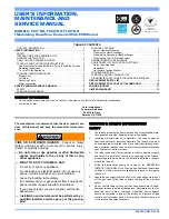 Preview for 1 page of York PC9 DH Series User'S Information, Maintenance And Service Manual