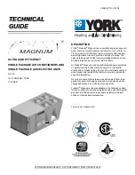 Preview for 1 page of York PREDATORTM MAGNUM DJ 150 Technical Manual