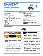 Preview for 1 page of York PT8 DH Series User'S Information, Maintenance And Service Manual