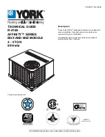 Preview for 1 page of York R-410A Technical Manual