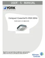 Предварительный просмотр 1 страницы York R-410A User Manual