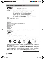 Предварительный просмотр 20 страницы York RVHC 09-12DS Installation & Owner'S Manual