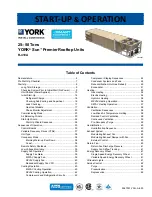 York Sun Premier GZA1M Series Start-Up & Operation предпросмотр