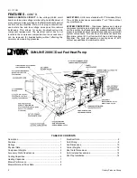 Preview for 2 page of York SUNLINE 2000 B1HN090 Manual