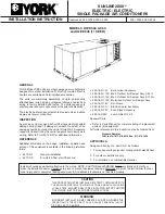 York SUNLINE 2000 D1EE 048 Installation Instruction предпросмотр