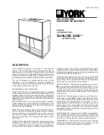York SUNLINE 2000 KEU180 User Manual preview