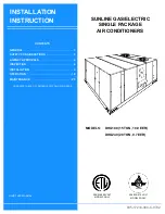 York SUNLINE DHG 180 Installation Instruction preview