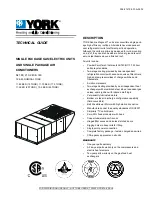 Предварительный просмотр 1 страницы York SUNLINE MAGNUM 300 Technical Manual