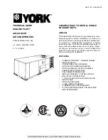 Предварительный просмотр 1 страницы York SUNLINE PLUS D1EE036 Technical Manual