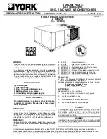 Preview for 1 page of York SUNLINE PLUS D1EG090 Installation Instruction