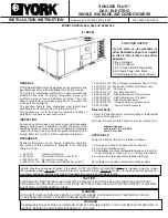 York SUNLINE PLUS D2EG 048 Installation Instruction preview