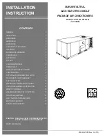 Preview for 1 page of York SUNLINE ULTRA D1HG 036 Installation Instruction