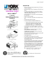 Preview for 1 page of York V* Series Technical Manual