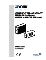 York VCH-25A Installation Manual предпросмотр