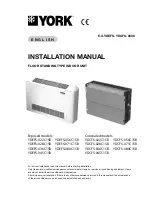 Предварительный просмотр 1 страницы York YDCFS-022C15B Installation Manual