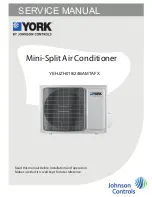 Предварительный просмотр 1 страницы York YEHJXH018BAMT-FX Service Manual