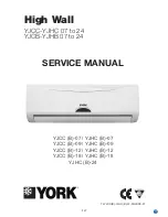 Предварительный просмотр 1 страницы York YJDC 07FS-AAA Service Manual