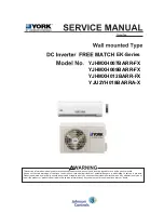 Предварительный просмотр 1 страницы York YJHMXH007BARR-FX Service Manual