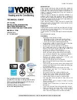 York YP9C Series Technical Manual preview