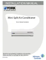 Предварительный просмотр 1 страницы York YSCA07FSAADA Installation Manual