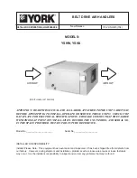 York YSHW Installation Operation & Maintenance Data preview