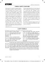 Preview for 4 page of York YVAG012 Operation & Maintenance Manual