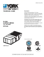 Предварительный просмотр 1 страницы York ZF 180 Series Technical Manual