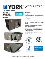 Предварительный просмотр 1 страницы York ZT SERIES Technical Manual