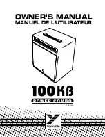 Предварительный просмотр 1 страницы YORKVILLE 100K Owner'S Manual