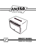 YORKVILLE Acoustic Master 150 Owner'S Manual предпросмотр